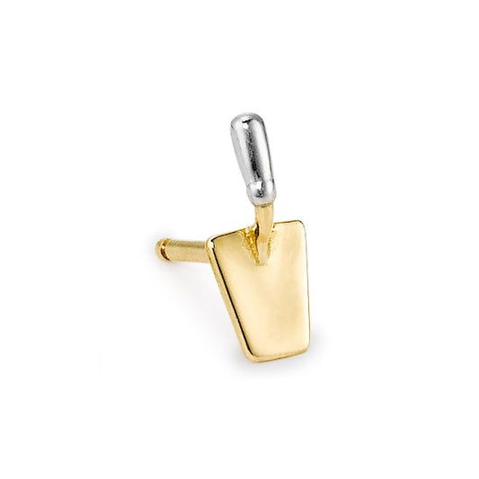 Single stud earring 18k Yellow Gold Mason