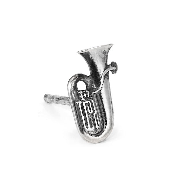 Single stud earring Silver Music