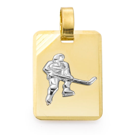 Pendant 18k Yellow Gold Ice Hockey