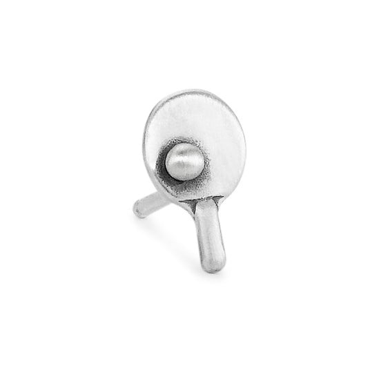 Single stud earring Silver Table Tennis