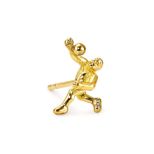 Single stud earring 18k Yellow Gold Fistball