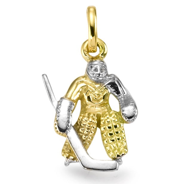 Pendant 18k Yellow Gold Ice Hockey