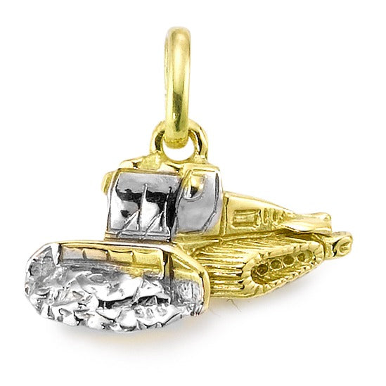 Pendant 18k Yellow Gold Snow Groomer