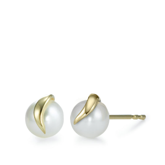 Stud earrings 18k Yellow Gold Freshwater pearl