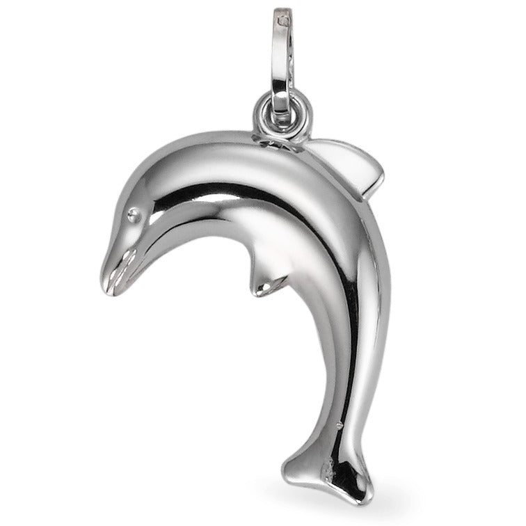 Pendant 18k White Gold Dolphin