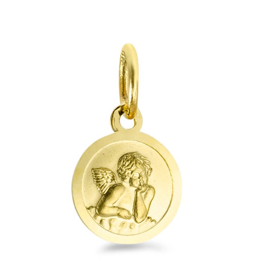 Pendant 18k Yellow Gold Guardian Angel