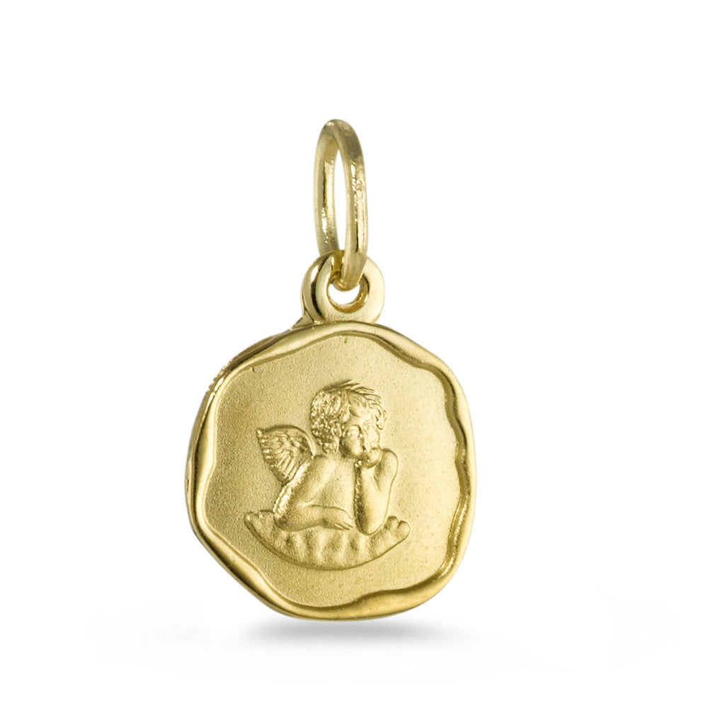 Pendant 18k Yellow Gold Guardian Angel