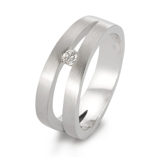 Ring Platinum 950 Diamond 0.12 ct, w-si