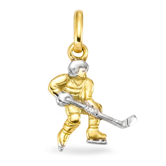 Pendant 18k Yellow Gold Ice Hockey