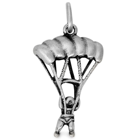 Pendant Silver Patinated Paraglider