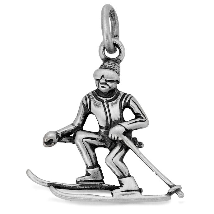 Pendant Silver Skier