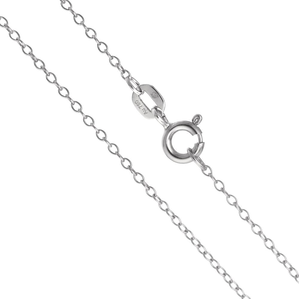 Necklace 18k White Gold 38 cm