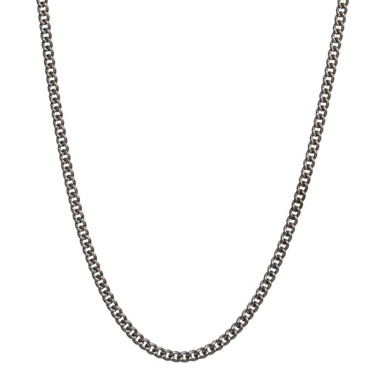 Curb-Necklace Titanium 45 cm