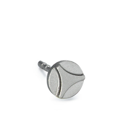 Single stud earring Titanium Ø5 mm