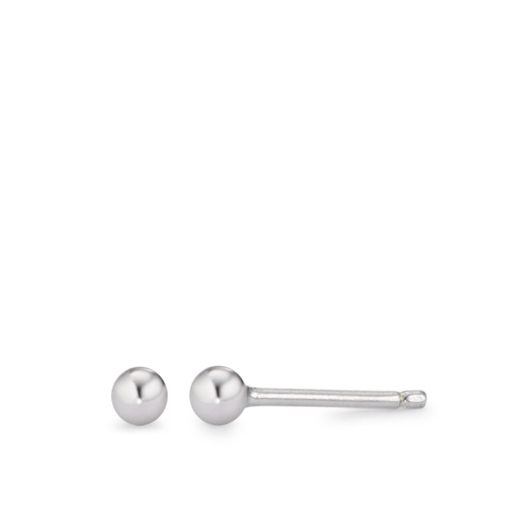 Stud earrings Silver Rhodium plated