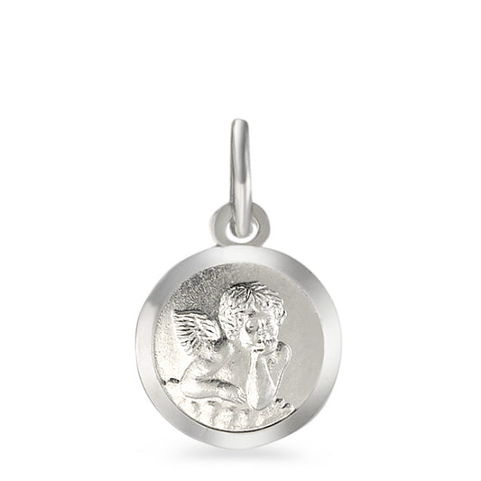 Pendant 18k White Gold Guardian Angel Ø8 mm