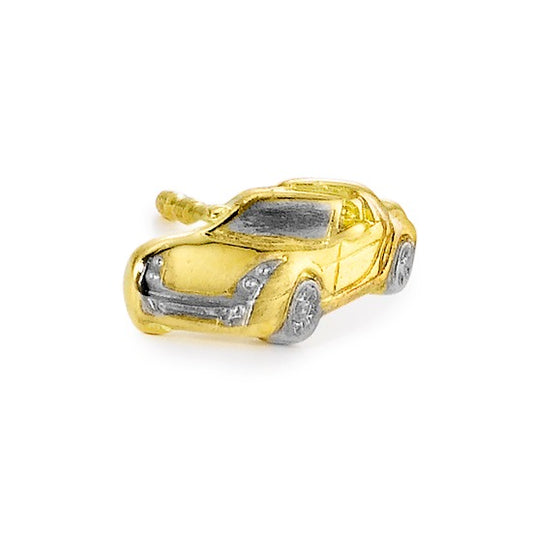 Single stud earring 18k Yellow Gold Car