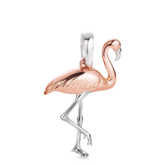 Pendant 18k Red Gold, 18k White Gold Flamingo