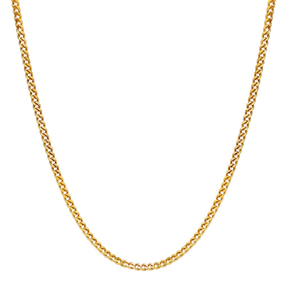 Curb-Necklace 18k Yellow Gold 36 cm