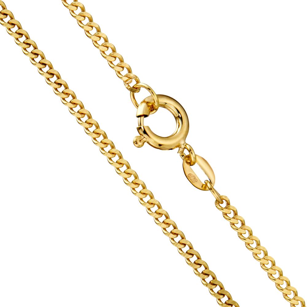 Curb-Necklace 18k Yellow Gold 36 cm