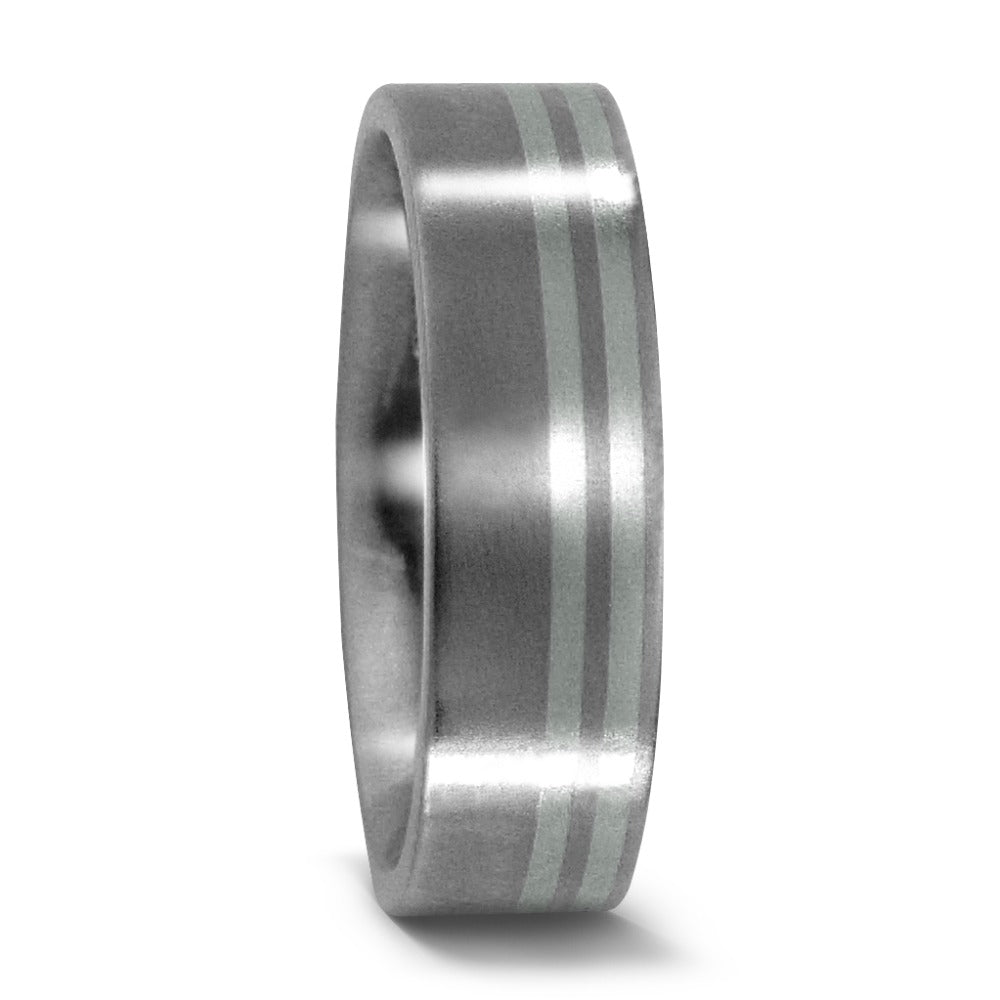 Wedding Ring Titanium, Platinum 950