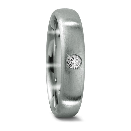 Wedding Ring Platinum 950 Diamond 0.05 ct, tw-if