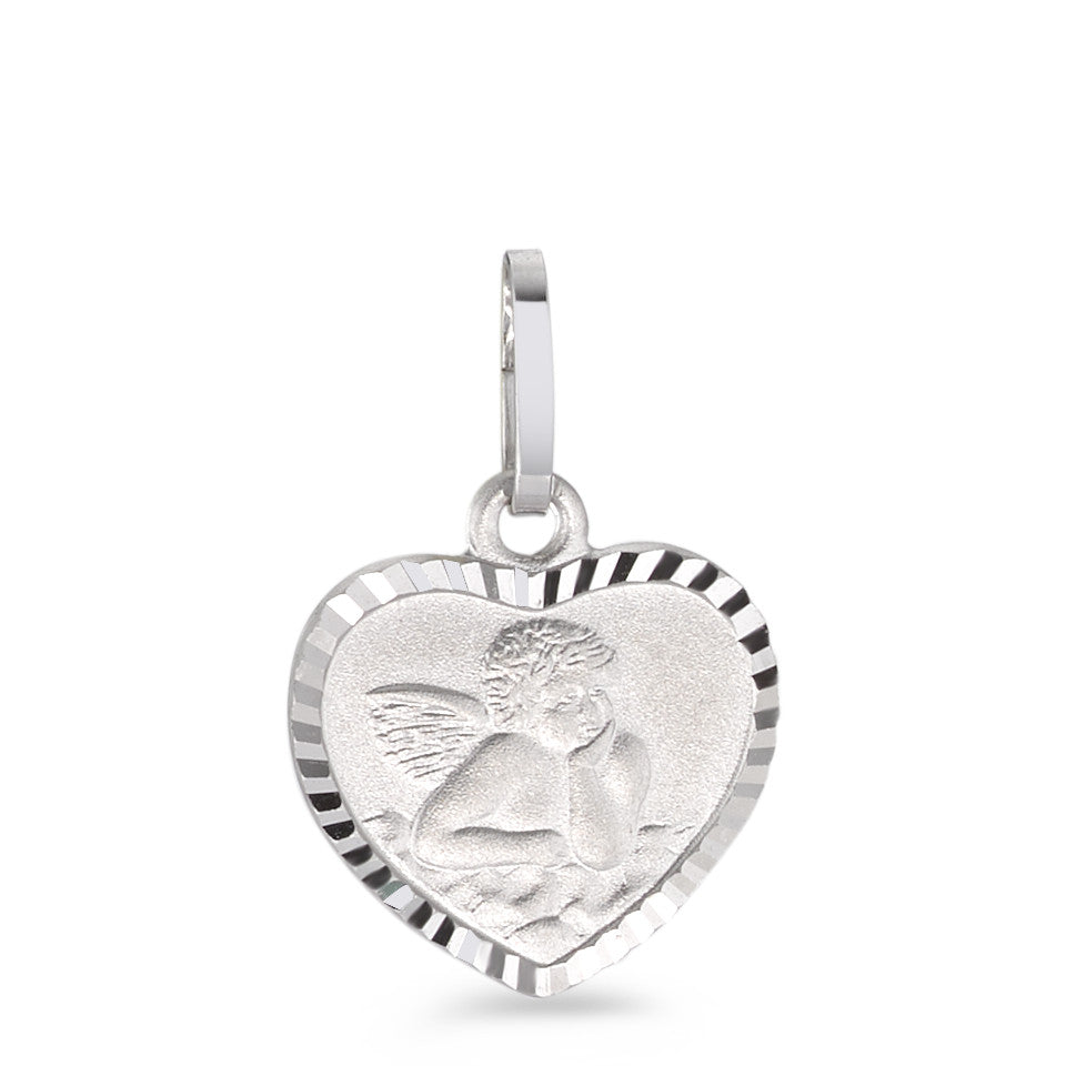 Pendant 9k White Gold Guardian Angel Ø10 mm