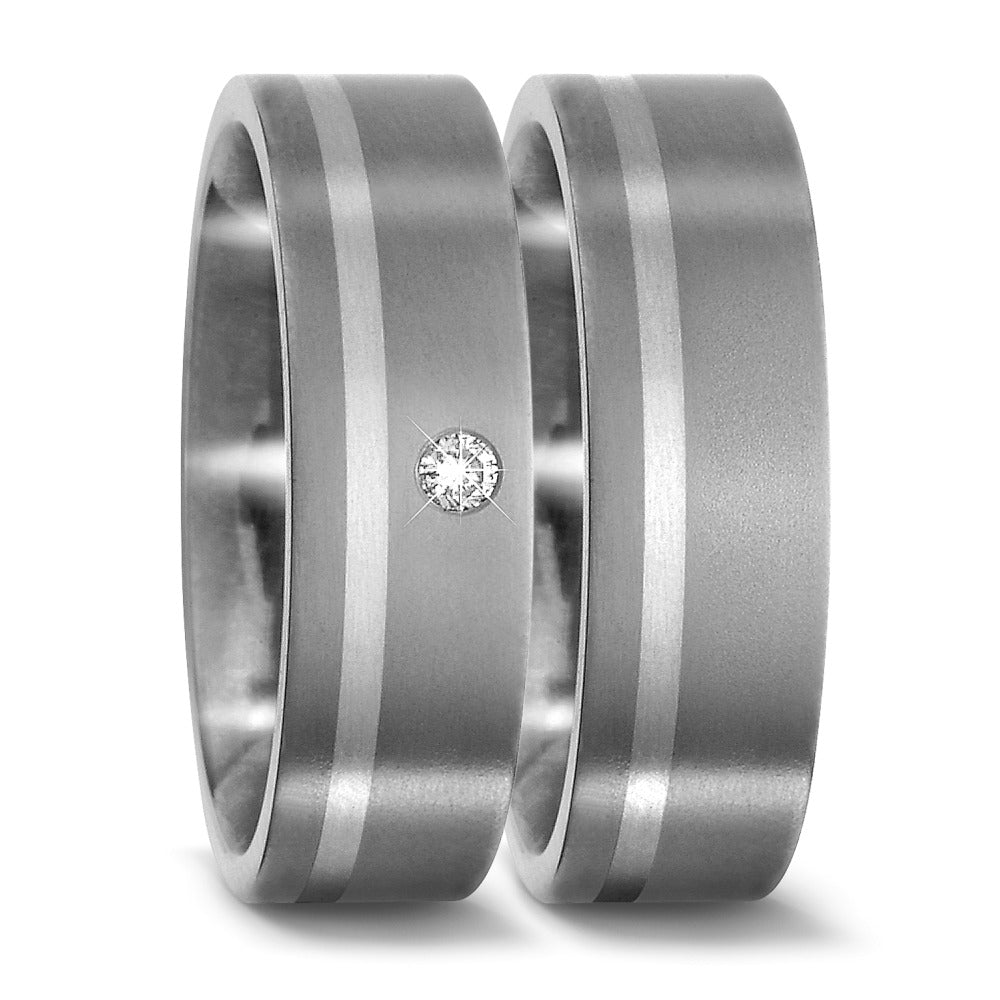 Ring Titanium, Platinum 950