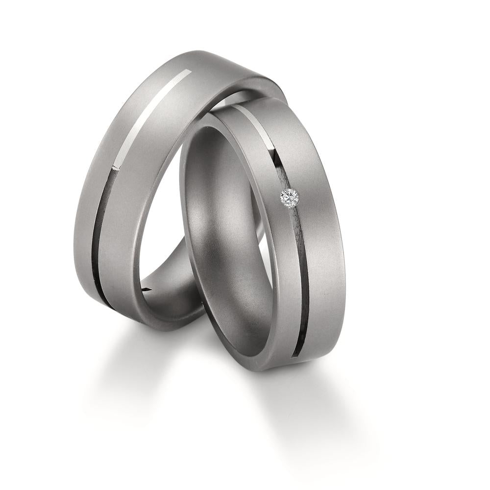 Wedding Ring Titanium, Silver