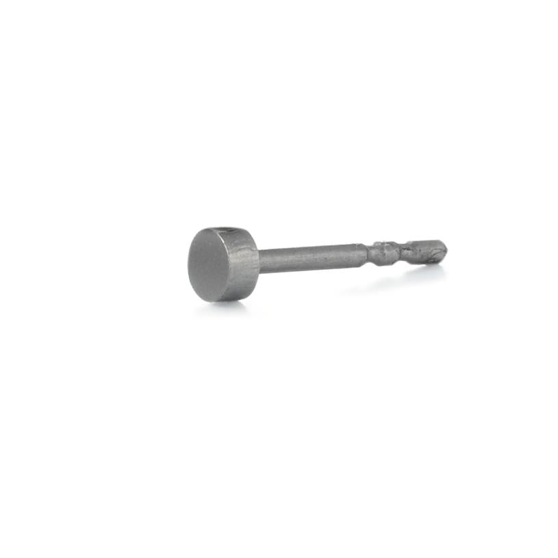 Single stud earring Titanium Ø2 mm