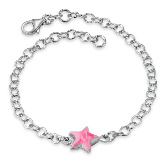 Bracelet Silver Rhodium plated Star 17 cm