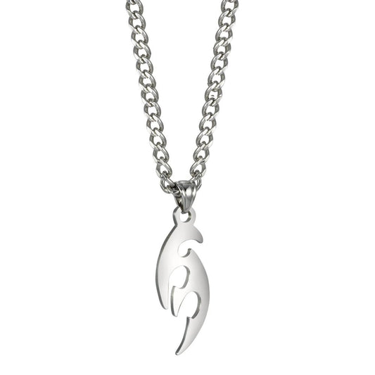 Necklace with pendant Stainless steel 50 cm