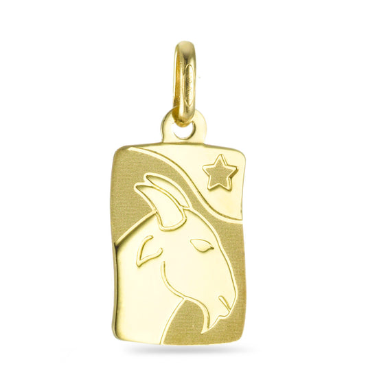 Pendant 18k Yellow Gold Zodiac Sign Capricorn