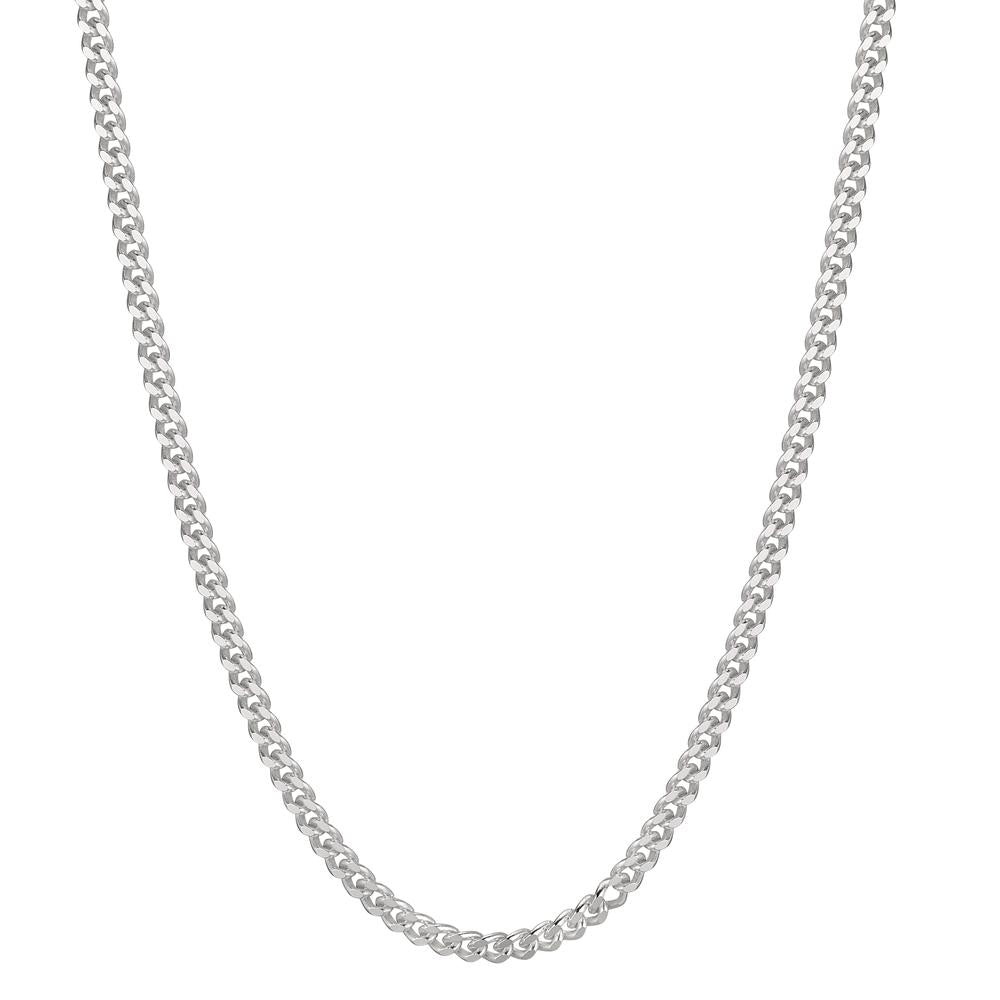 Curb-Necklace Silver 40 cm