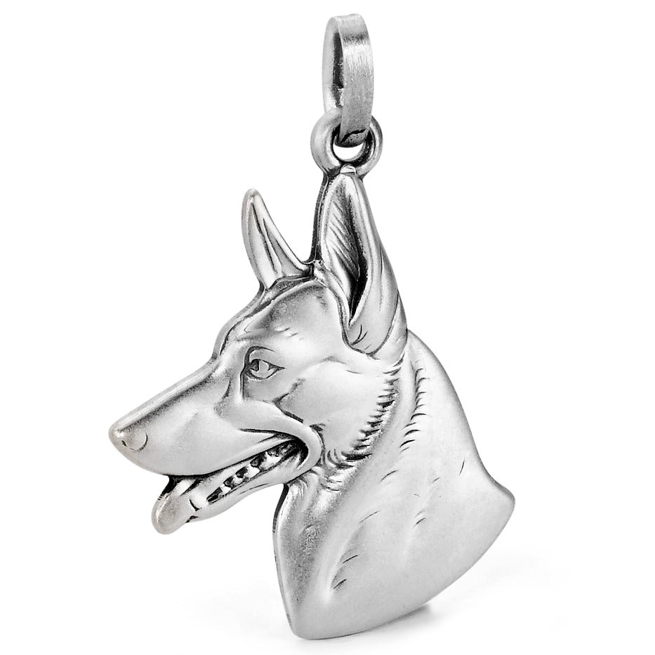 Pendant Silver Patinated German Shepherd