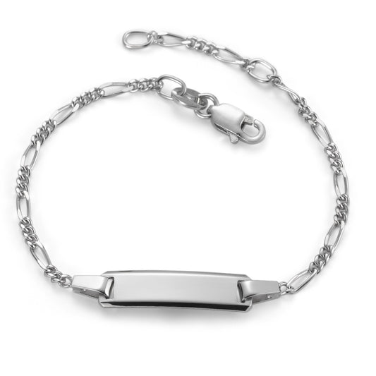 Engravable bracelet Silver Rhodium plated 12-14 cm