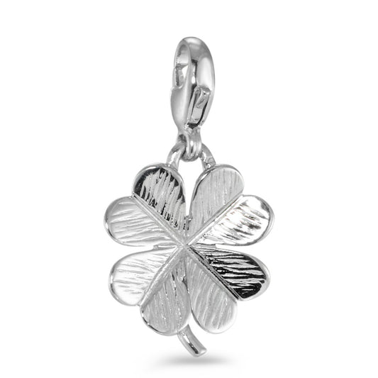 Charms Silver Rhodium plated Cloverleaf Ø13 mm