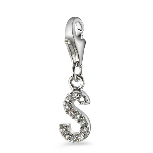 Charms Silver Zirconia 4 Stones