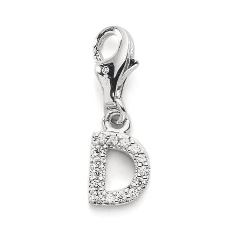 Charms Silver Zirconia 3 Stones