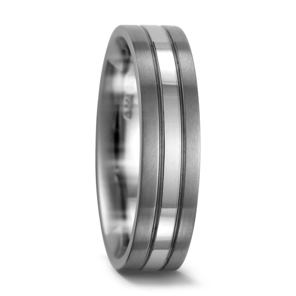 Wedding Ring Titanium, Palladium 950