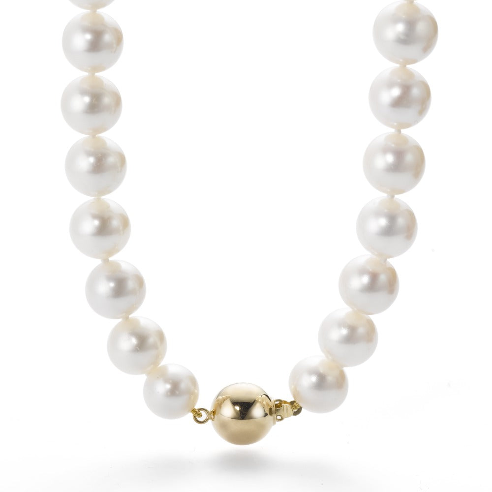 Necklace 18k Yellow Gold Freshwater pearl 45 cm