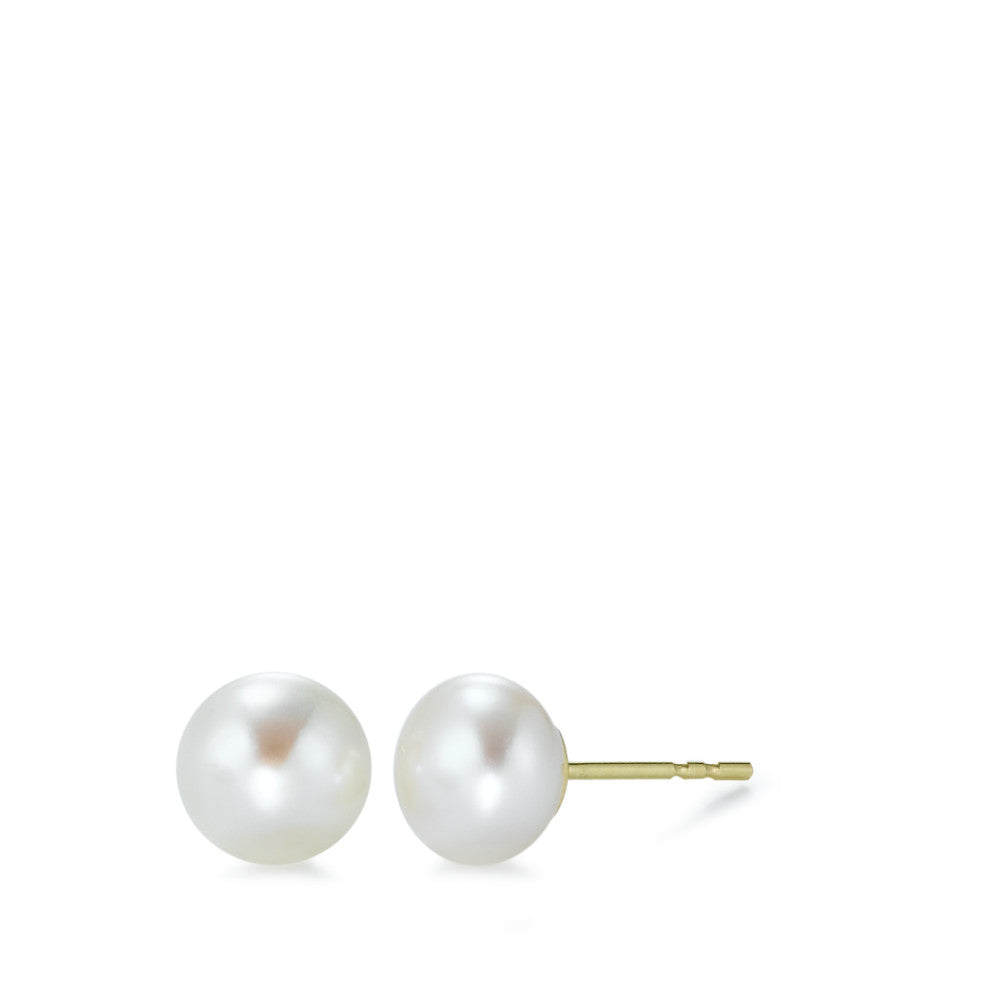 Stud earrings 18k Yellow Gold Freshwater pearl