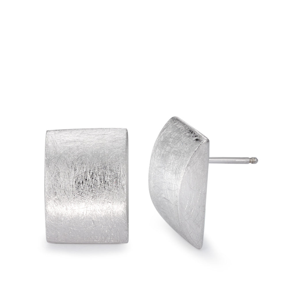 Stud earrings Silver Rhodium plated