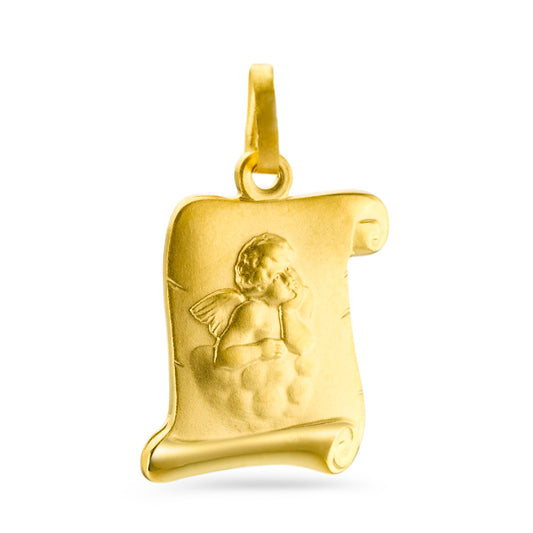 Pendant 9k Yellow Gold Guardian Angel