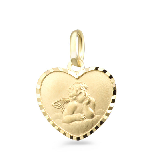 Pendant 9k Yellow Gold Guardian Angel