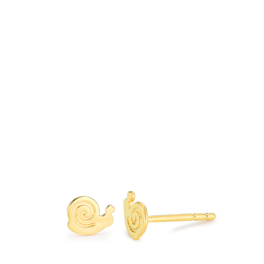 Stud earrings 9k Yellow Gold Snail