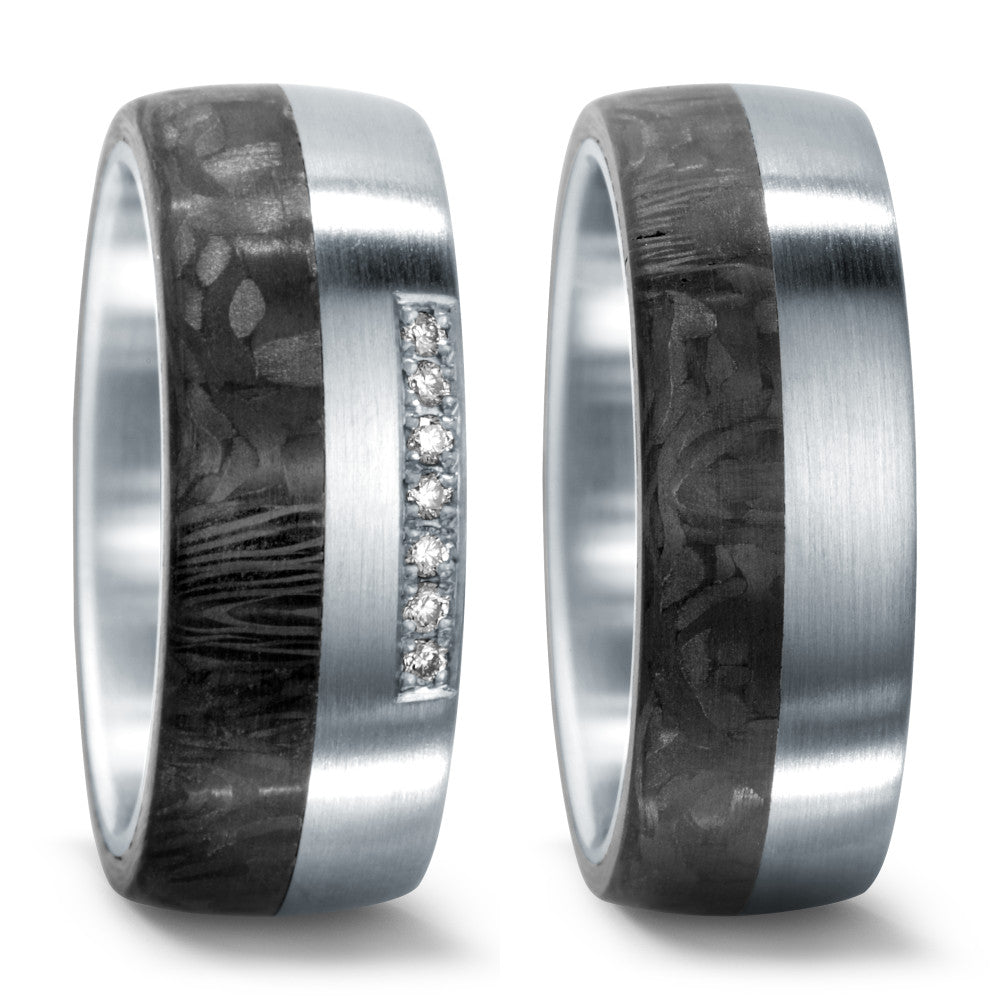 Wedding Ring Stainless steel, Carbon