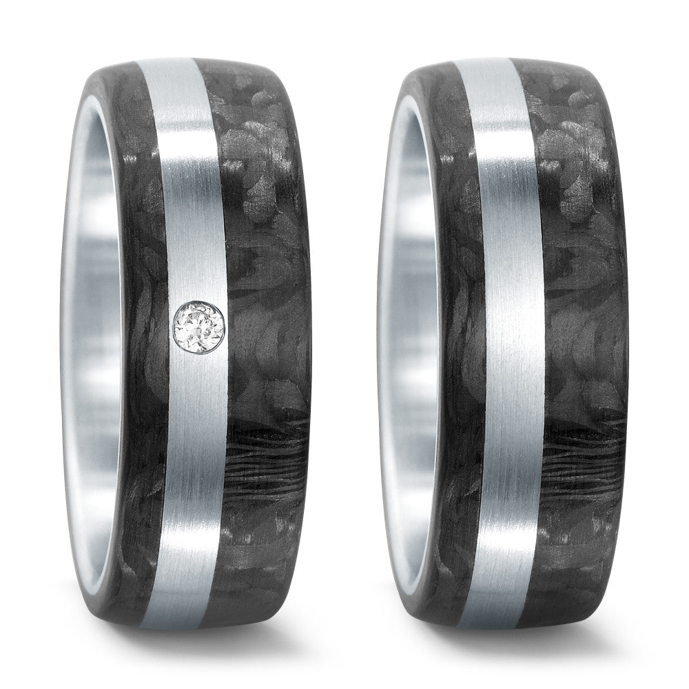 Wedding Ring Stainless steel, Carbon