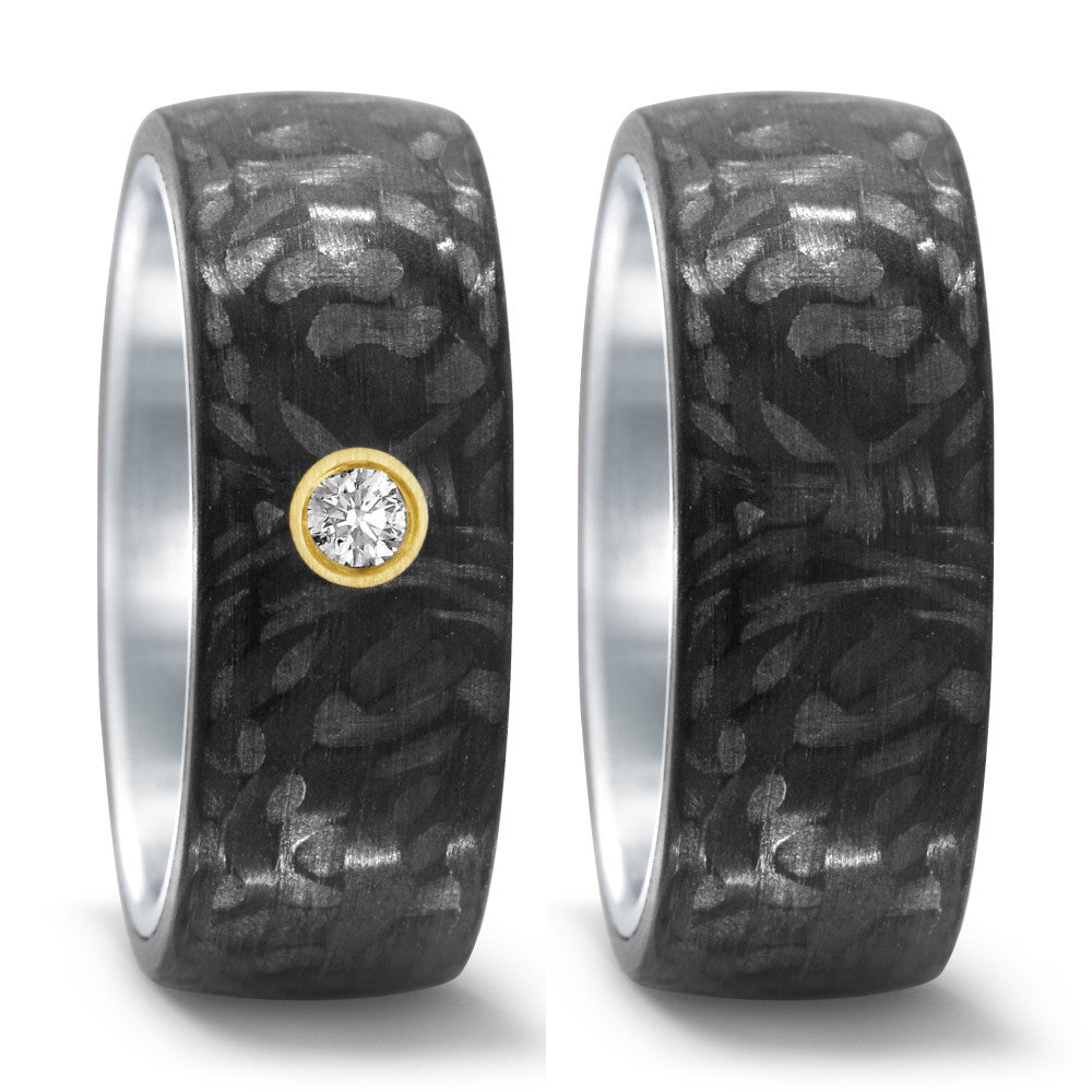 Wedding Ring Stainless steel, Carbon