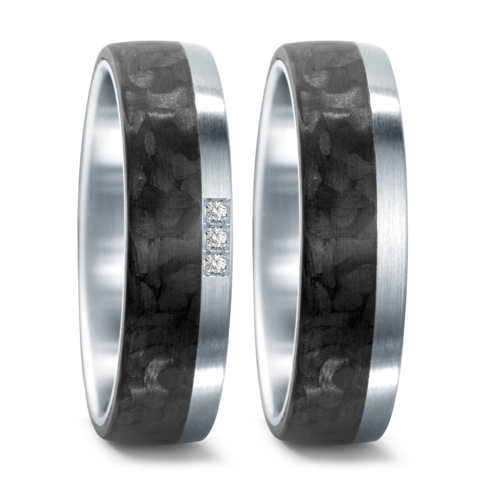 Wedding Ring Stainless steel, Carbon